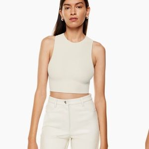 ✨ Babaton Sculpt Knit Racer Cropped Tank ✨